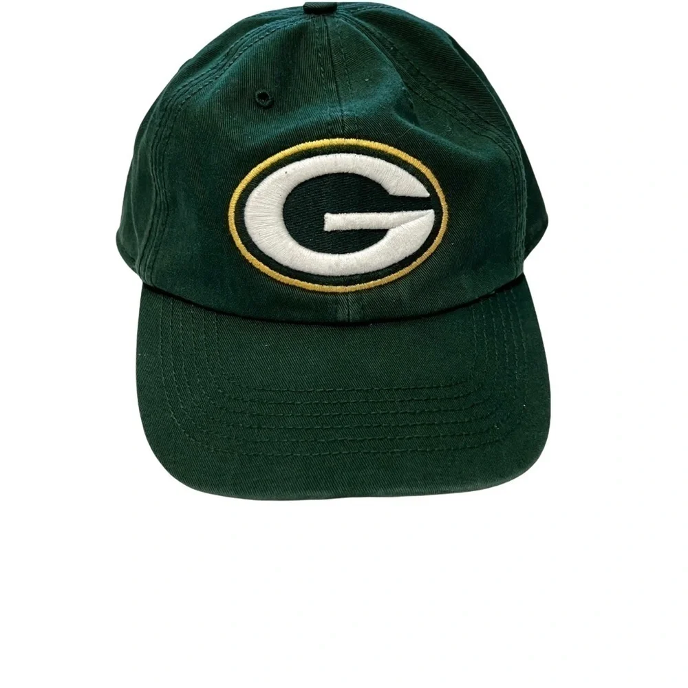 47 Green Bay Packers Logo NFL Green Cotton Sustainable Baseball Hat Cap Size M